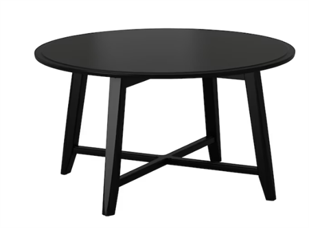 Soffbord, Erik, 90cm ø, svart